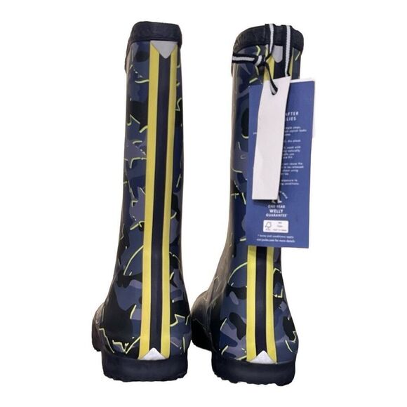 Joules Rain Boots Molly Welly Mid Rain Boots camouflage sharks Size 4 - Picture 3 of 7